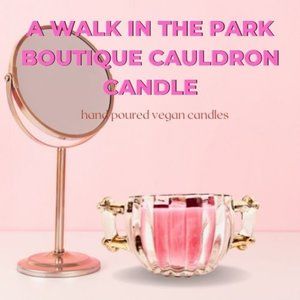 Glass Cauldron Candle Lavender & Rose